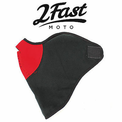 2FastMoto Motorsport Half Face Fleece & Neoprene Mask With Mesh Ventilation  66-5116R_633744