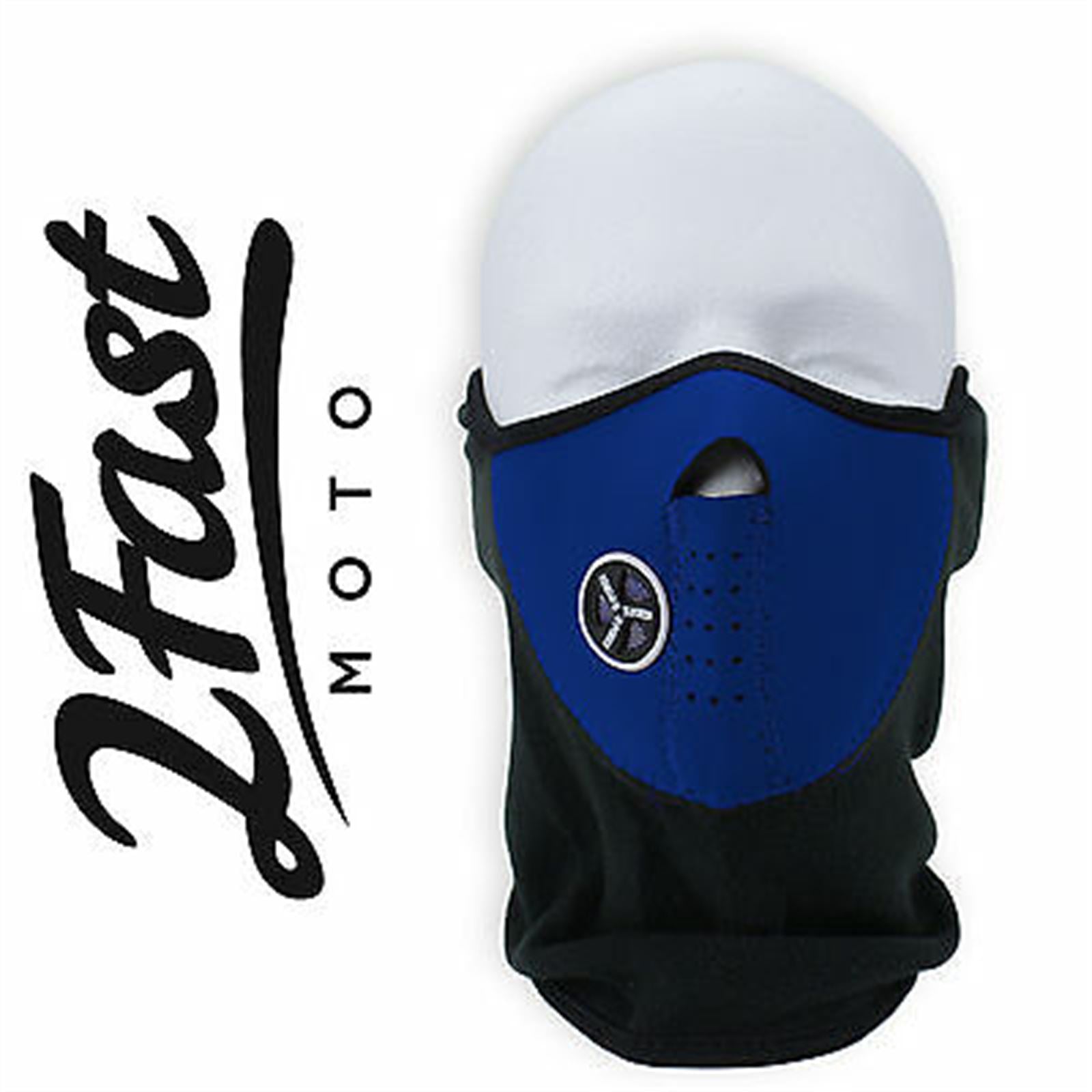 2FastMoto Sport Half Face Fleece Neoprene Mask With Mesh Ventilation MX ATV 66-5116u_622236