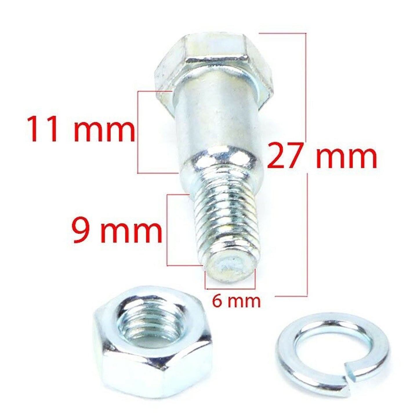 2FastMoto 8mm Diameter 27mm Length Lever Pivot Bolt for Yamaha/Suzuki/Kawasaki 01-9002_645129
