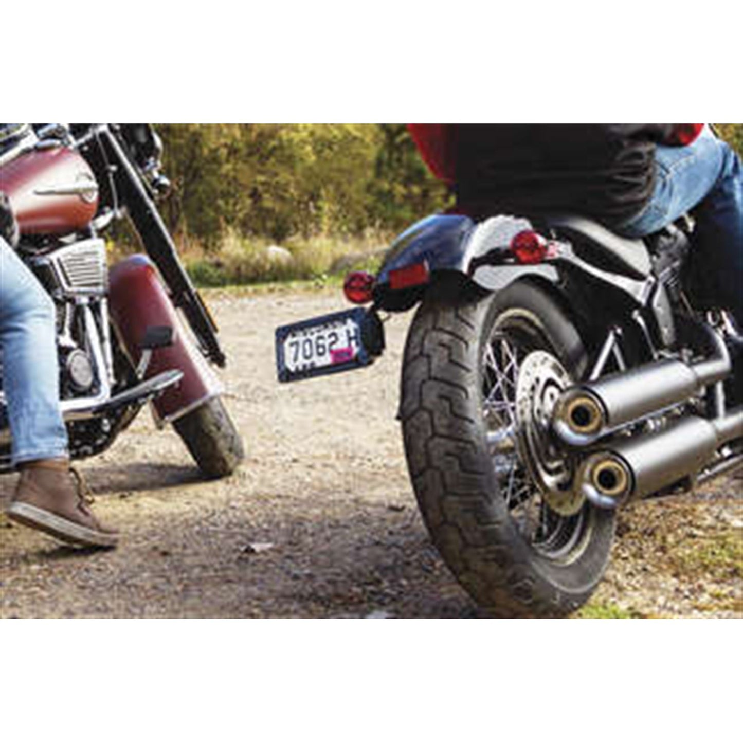 Kuryakyn Nova Side Mount License Plate Frames Black 3142_134309