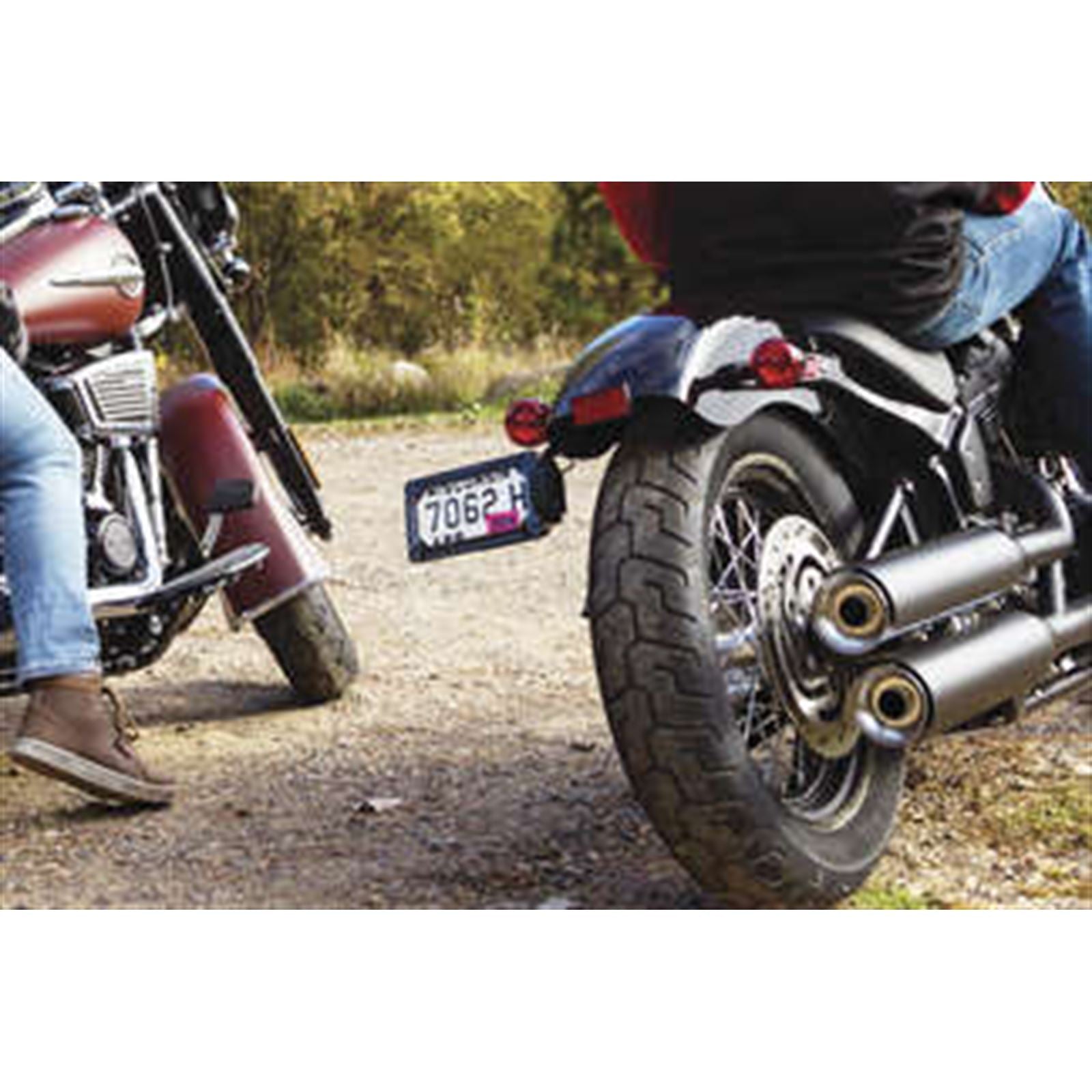 Kuryakyn Nova Side Mount License Plate Frames Black 3142_134309