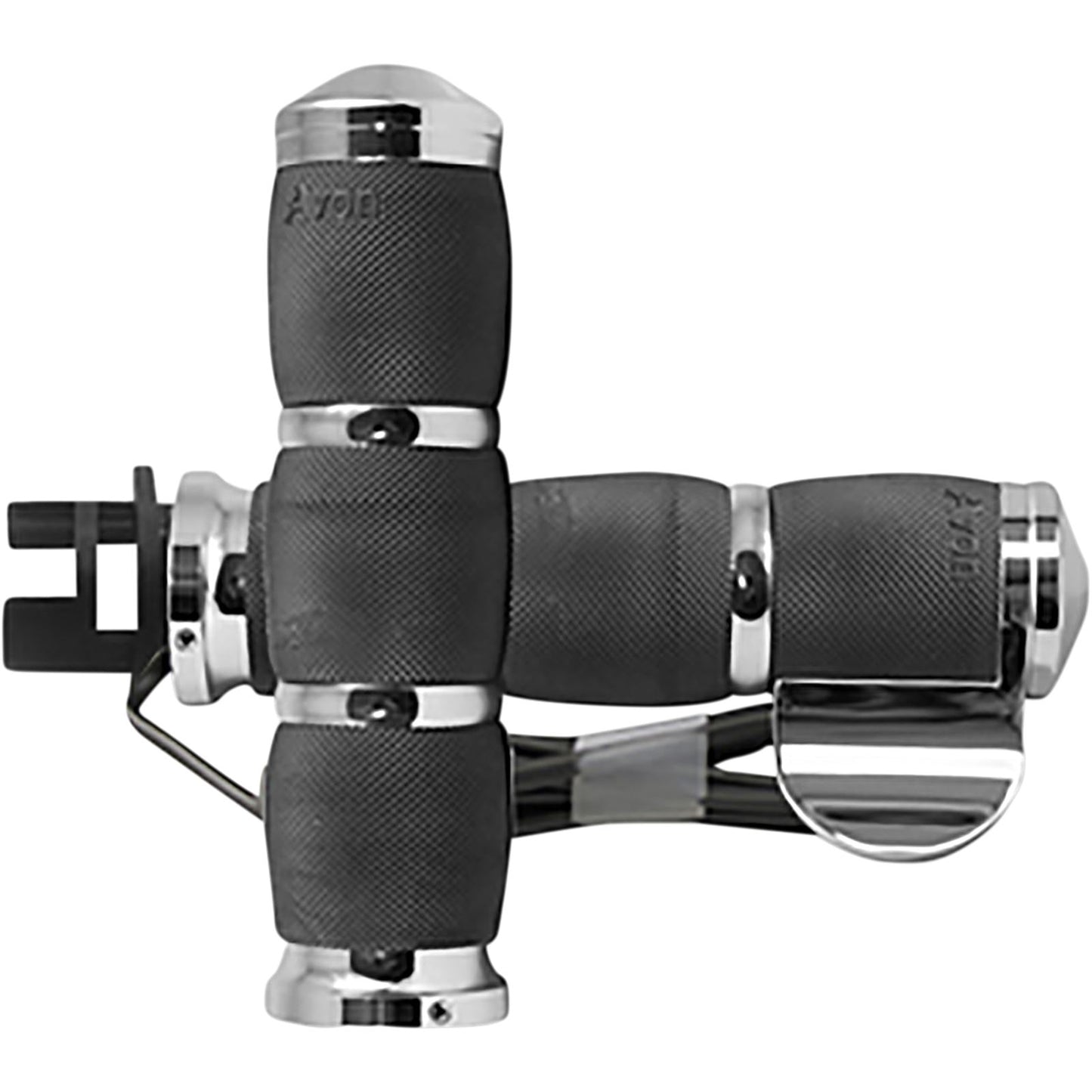 Avon Grips Chrome Heated Air Cushion Grips with Throttle Boss for Indian MT-IN-AIR-90CBH_347702