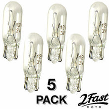 2FastMoto Instrument Bulb 12 Volt 3 Watt Plug in 5 Pack for Honda CX, VF, VT 2fm-44-t6.5-2_645668