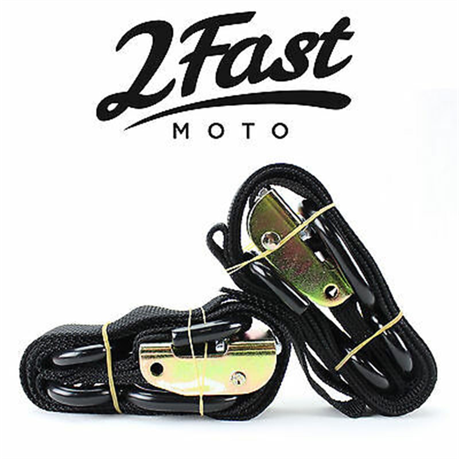 2FastMoto HEAVY DUTY RATCHETING TIE DOWN STRAP 1" X 6' 2 Pack, 71-1211B_634256