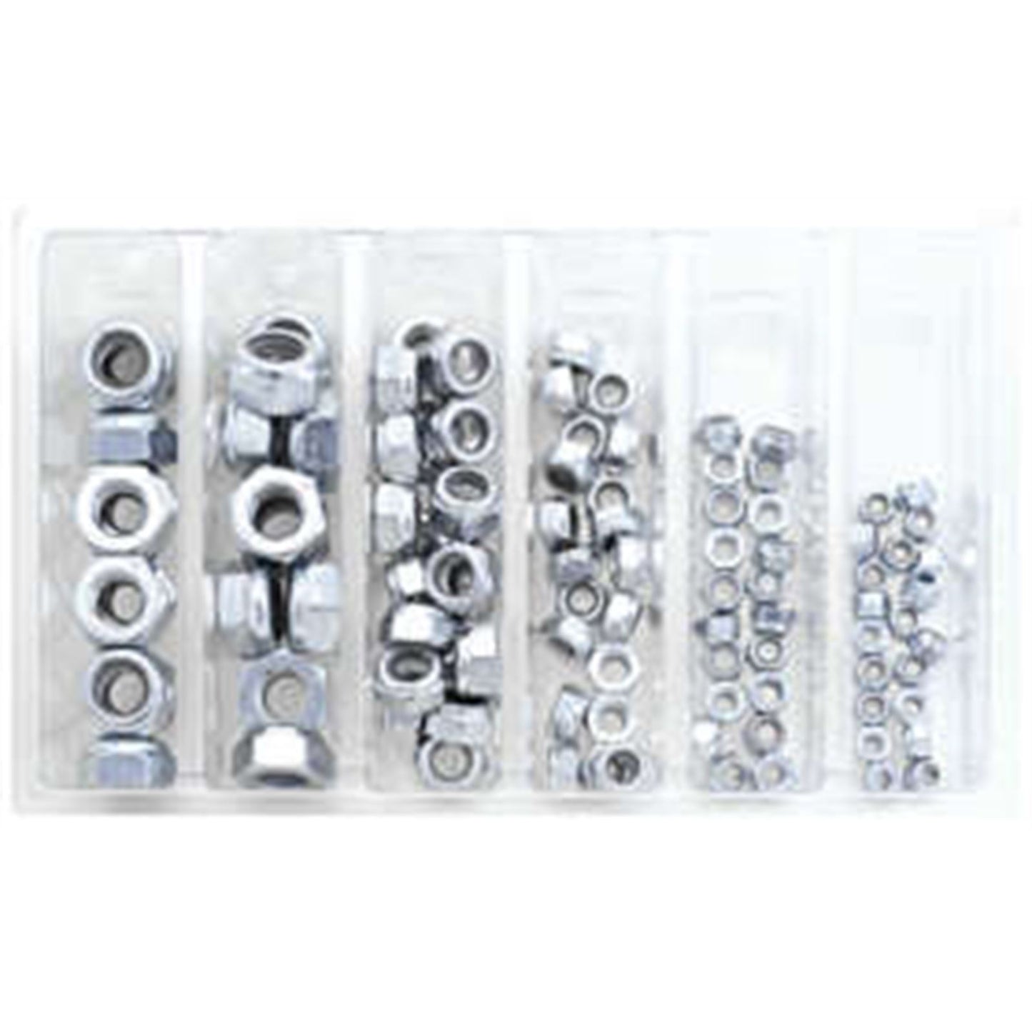 Bolt MC Hardware Nylon Locking Nut Assortment - 100-Piece Kit SV-NYLOCK_134530