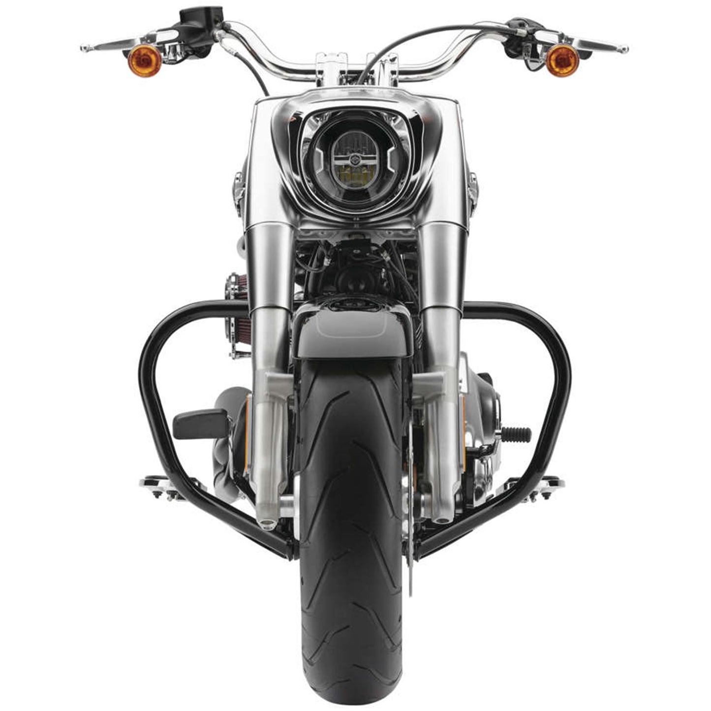 Cobra V Freeway Bar - Black - For Most Harley Models '18-'22 601-2108B_134539