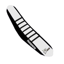 D'Cor Seat Cover Black/White Black Ribs TC/FC125-450 [MPN: 30-70-417]_134557