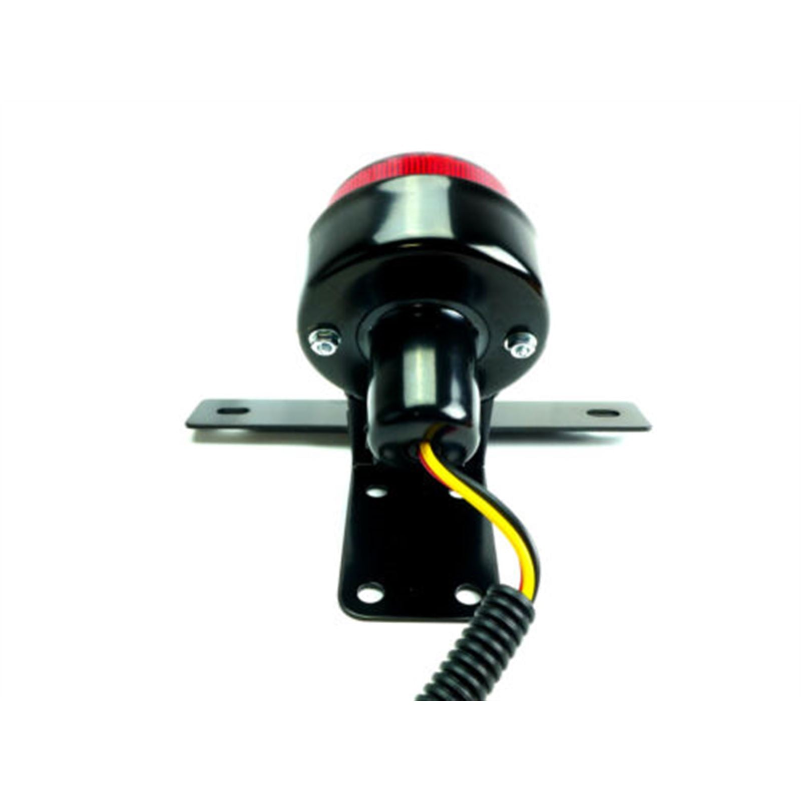 2FastMoto Round Black Classic Retro Style 12 Volt Tail/Brake Light and Bracket [MPN: 62-21512]_631086