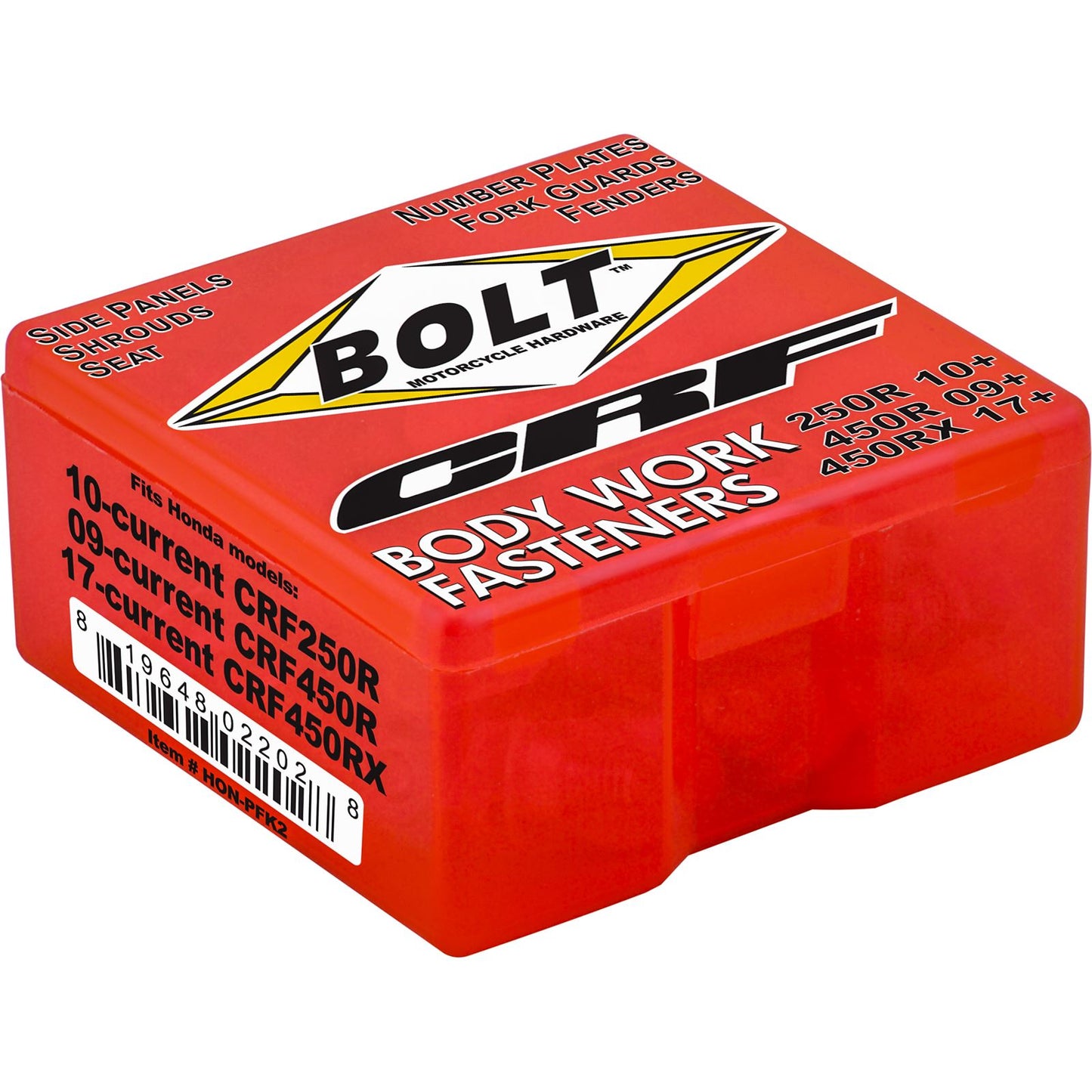 Bolt MC Hardware Full Plastic Fastener Kit for Honda HON-PFK2_134642