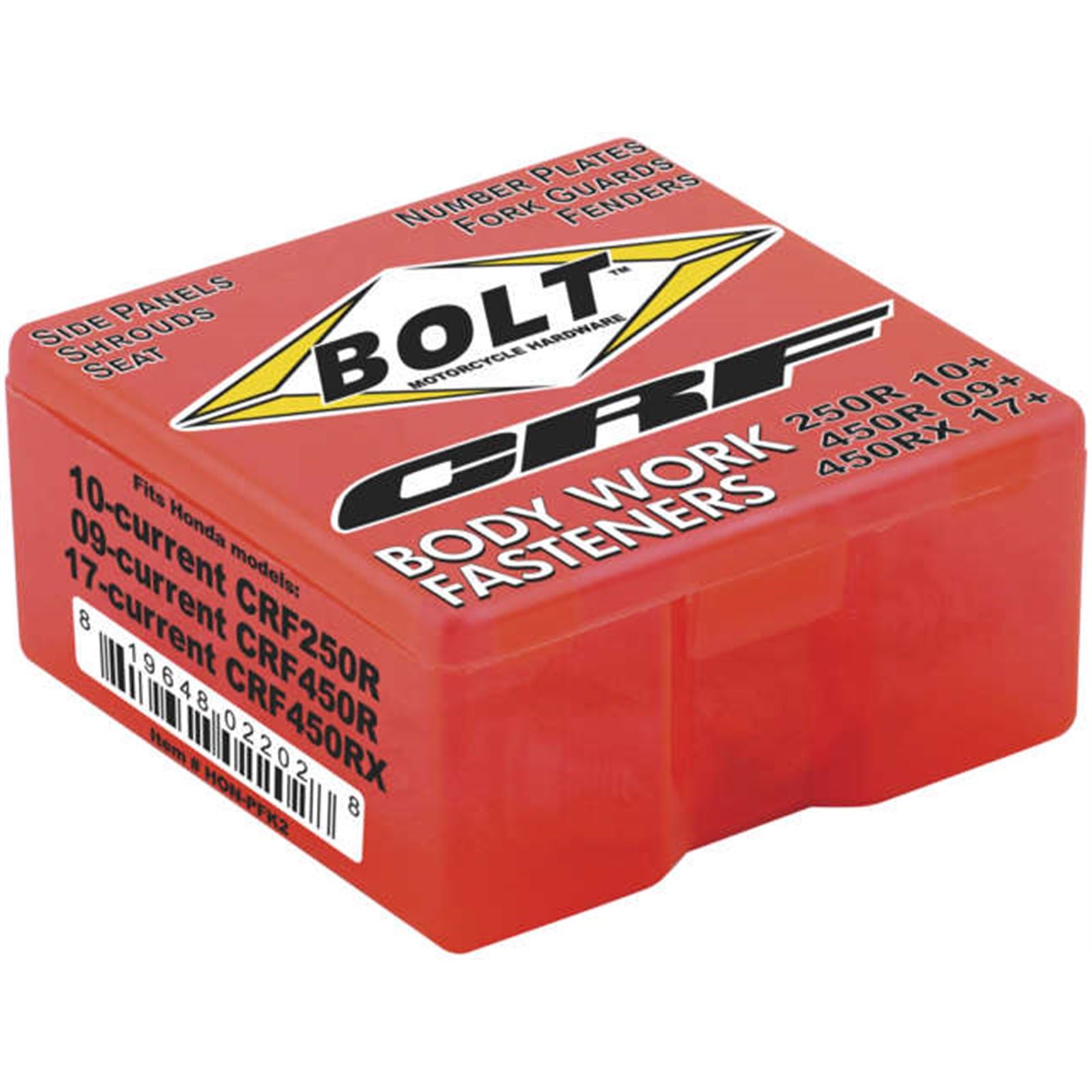 Bolt MC Hardware Full Plastic Fastener Kit for Honda HON-PFK2_134643