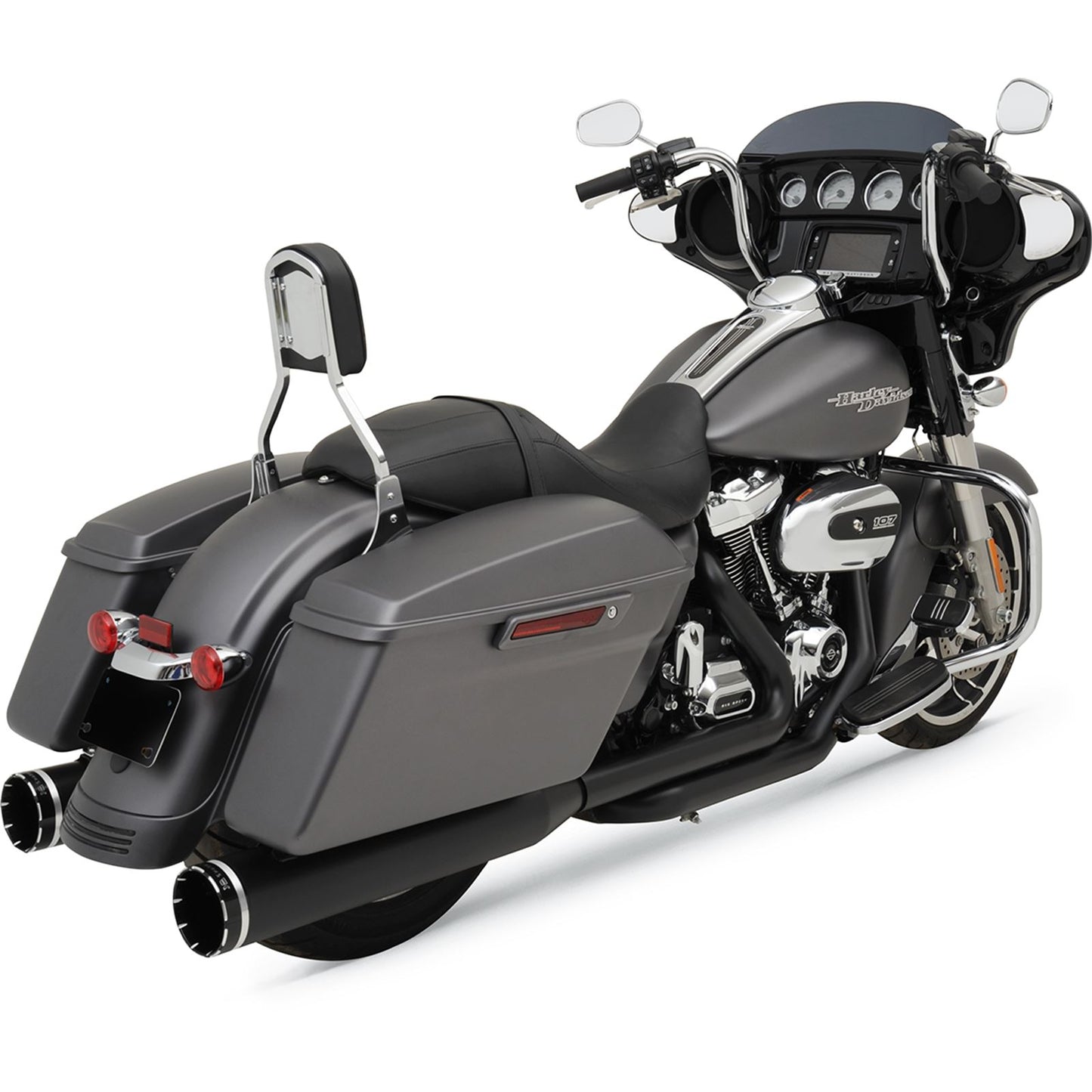 Khrome Werks 2:2 Exhaust with 4.5" Muffler - Black - FL [MPN: 200810A]_406630