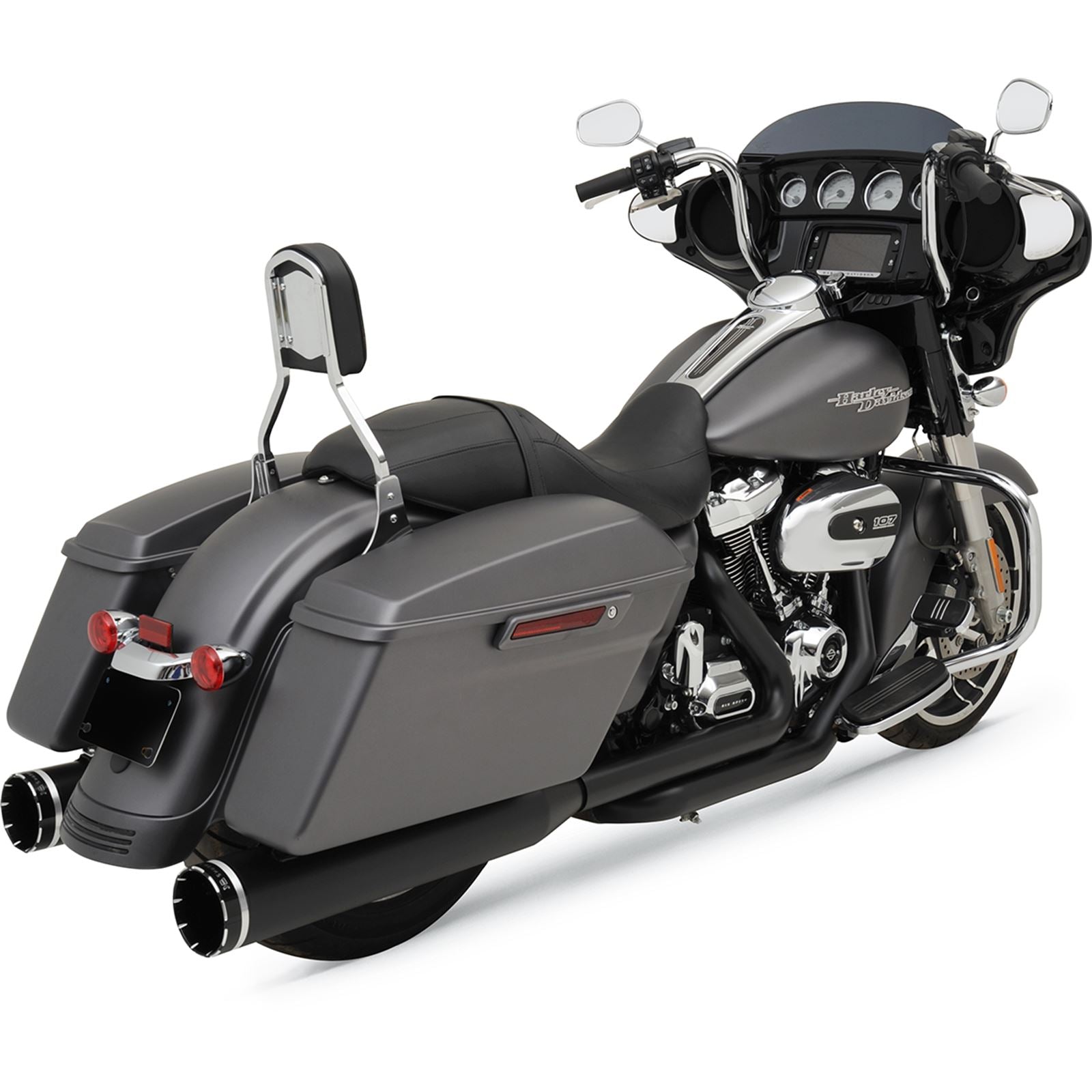 Khrome Werks 2:2 Exhaust with 4.5" Muffler - Black - FL [MPN: 200810A]_406630