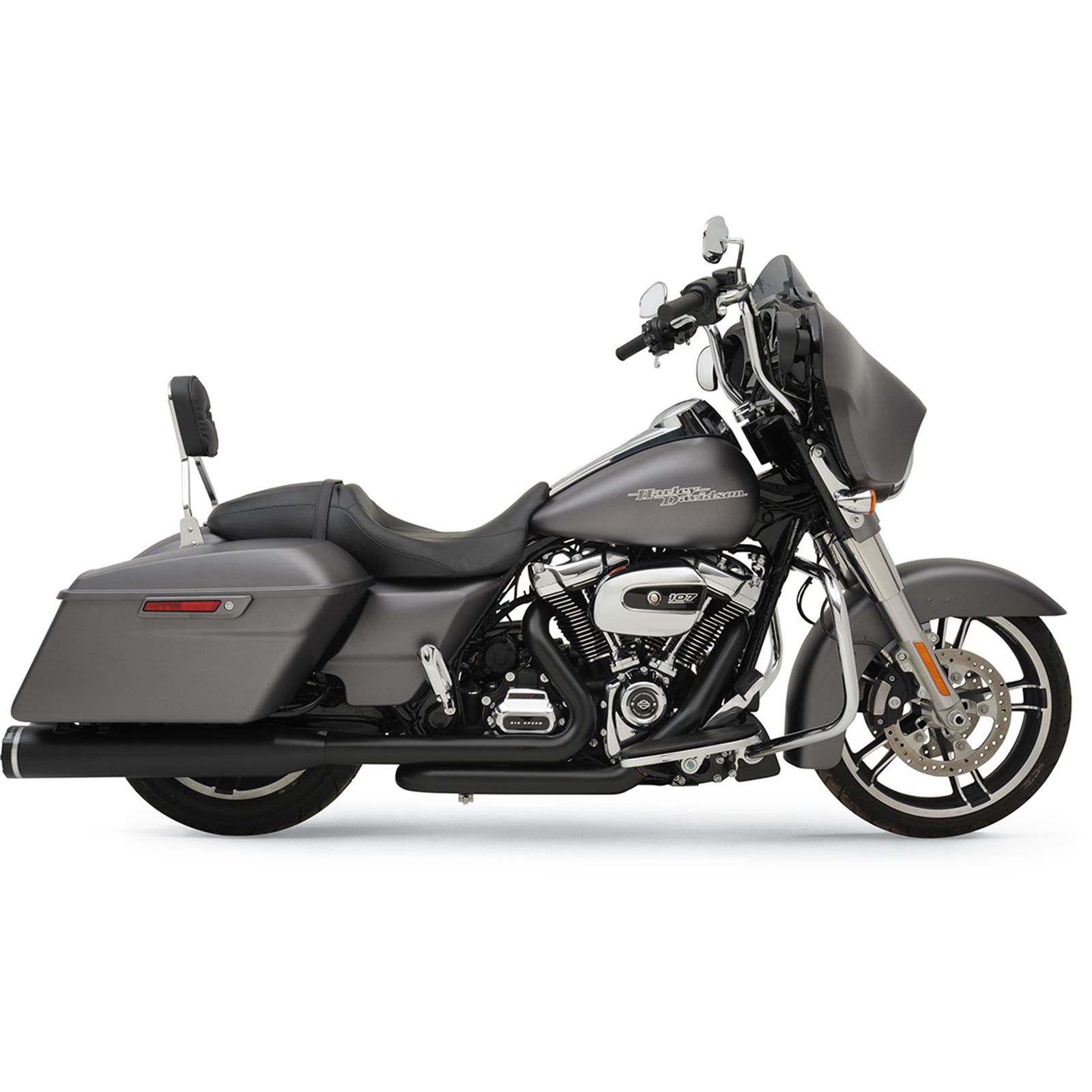 Khrome Werks 2:2 Exhaust with 4.5" Muffler - Black - FL [MPN: 200810A]_406632