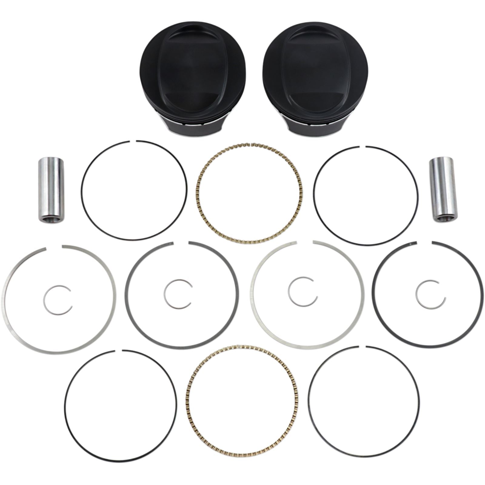 Wiseco - Powersports Black Edition Piston Kit TC 103  CID 10.5:1 K2792_494860