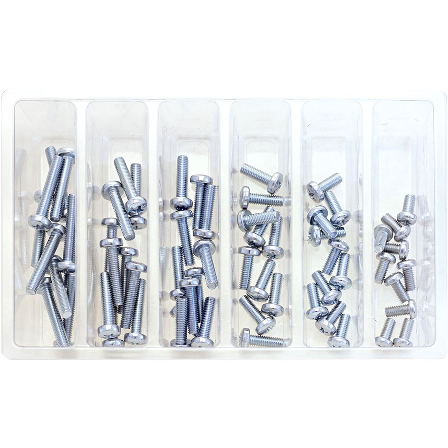 Bolt MC Hardware M5 Pan Head Phillips Assortment - 120-Piece Kit SV-M5PAN_354333