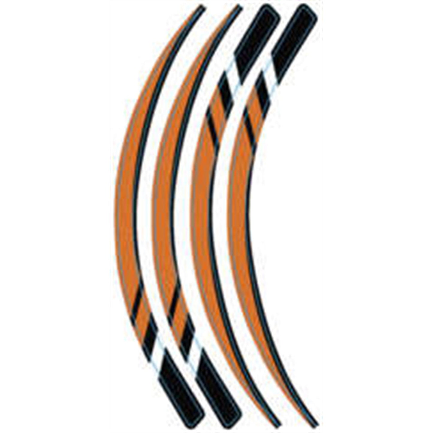 D'Cor Rim Decals Orange 4 Piece Set Orange Rim Decals 4 Piece Set [MPN: 40-80-218]_134879