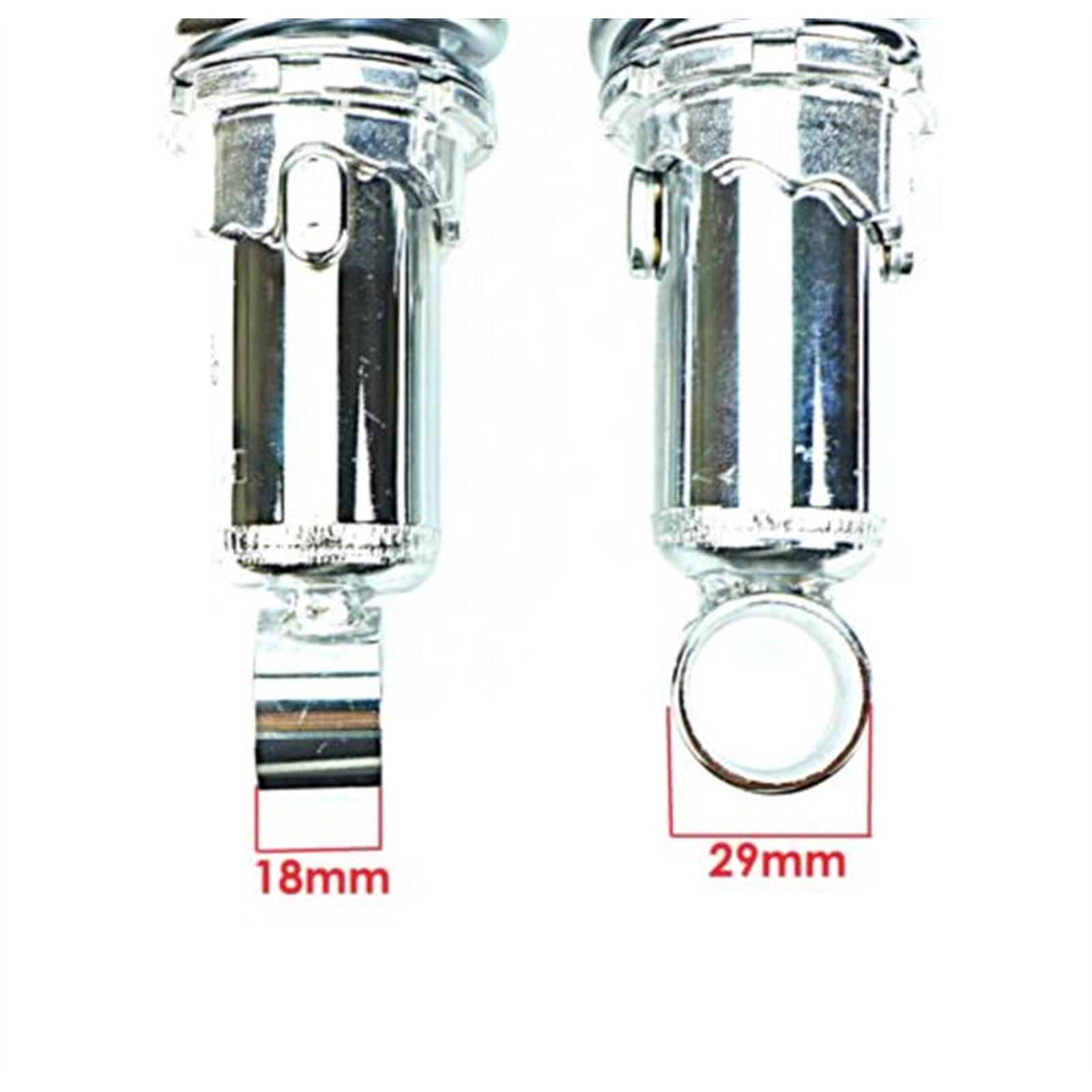 2FastMoto 300mm Chrome Shock Absorbers Spring - Eye-to-Eye No Shroud For Kawasaki 06-3585_666913