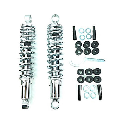 2FastMoto 300mm Chrome Shock Absorbers Spring - Eye-to-Eye No Shroud For Kawasaki 06-3585_666912