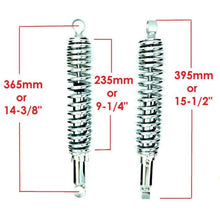 2FastMoto MDI Shocks - 365mm Chrome Body / Chrome Spring / Eye to Eye / No Shroud 06-3592_859746