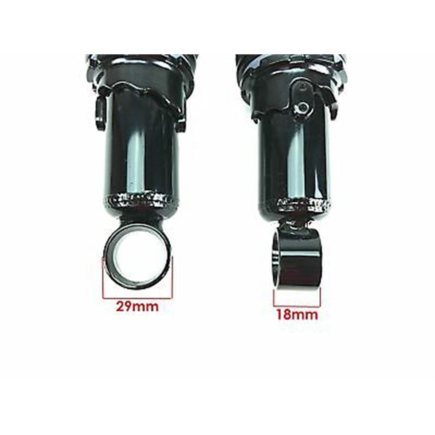 2FastMoto Black Shock Absorbers Eye-to-Eye 335mm 13.2" with Dual Springs for BMW [MPN: 06-36015B]_645524