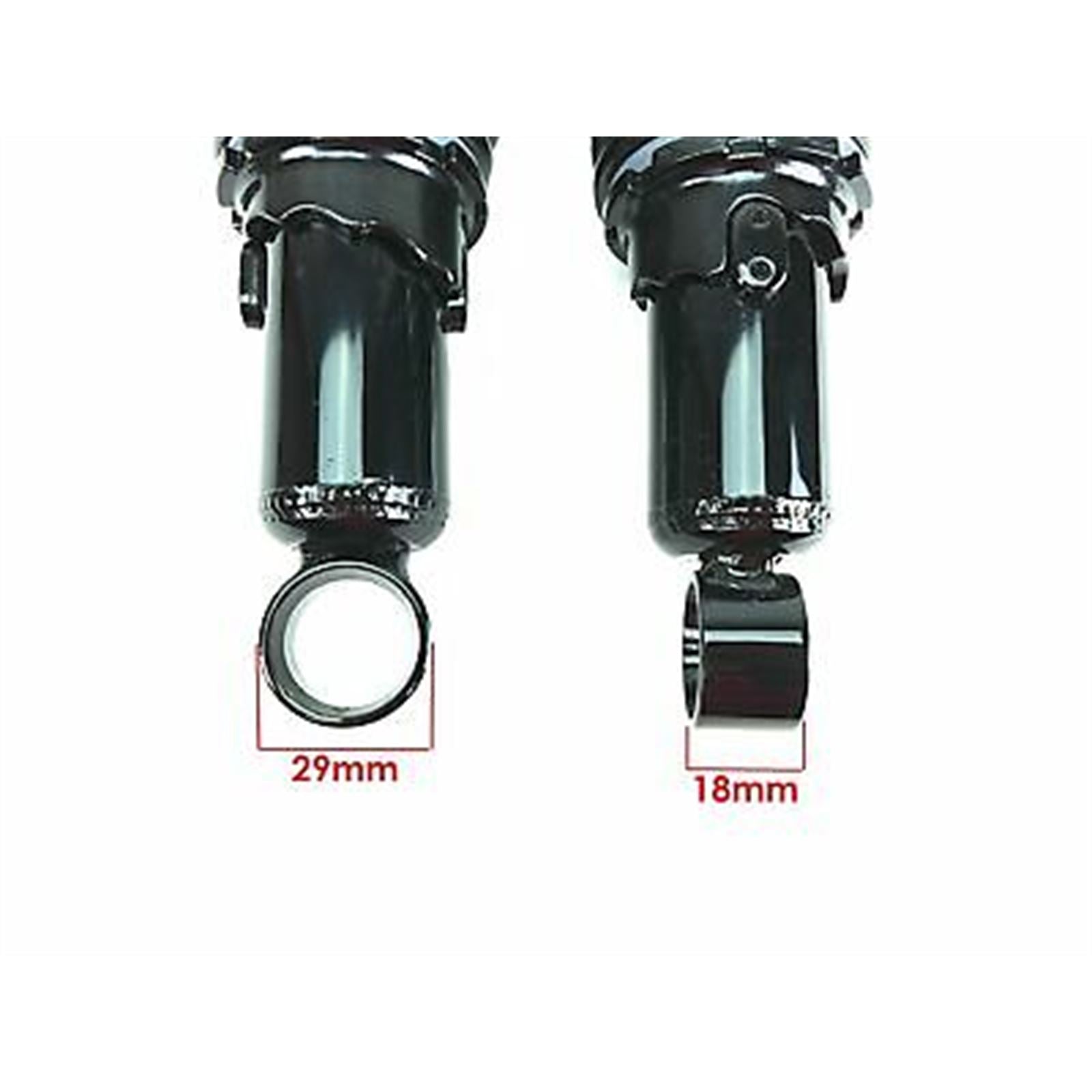 2FastMoto Black Shock Absorbers Eye-to-Eye 335mm 13.2" with Dual Springs for BMW [MPN: 06-36015B]_645524