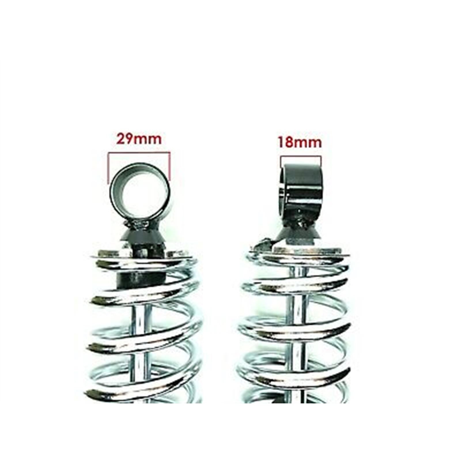 2FastMoto Black Shock Absorbers Eye-to-Eye 335mm 13.2" with Dual Chrome Springs 06-36015bc_645467