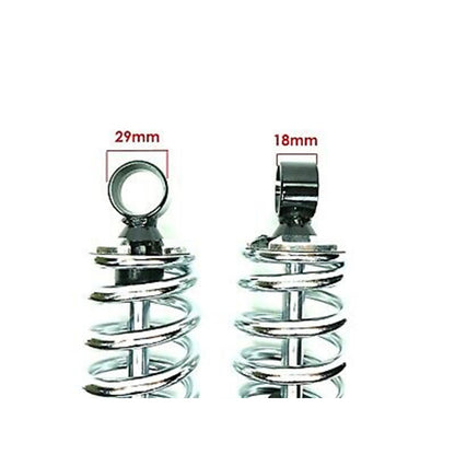 2FastMoto Black Shock Absorbers Eye-to-Eye 335mm 13.2" with Dual Chrome Springs 06-36015bc_645467