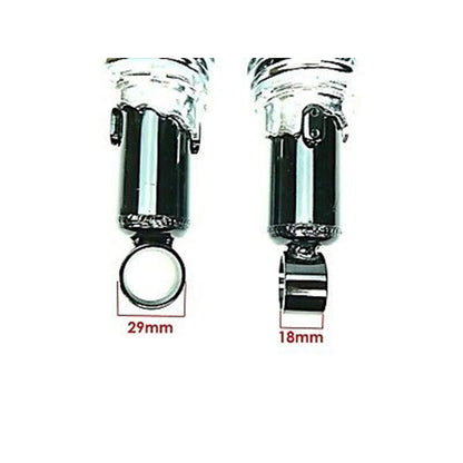 2FastMoto Black Shock Absorbers Eye-to-Eye 335mm 13.2" with Dual Chrome Springs 06-36015bc_645545