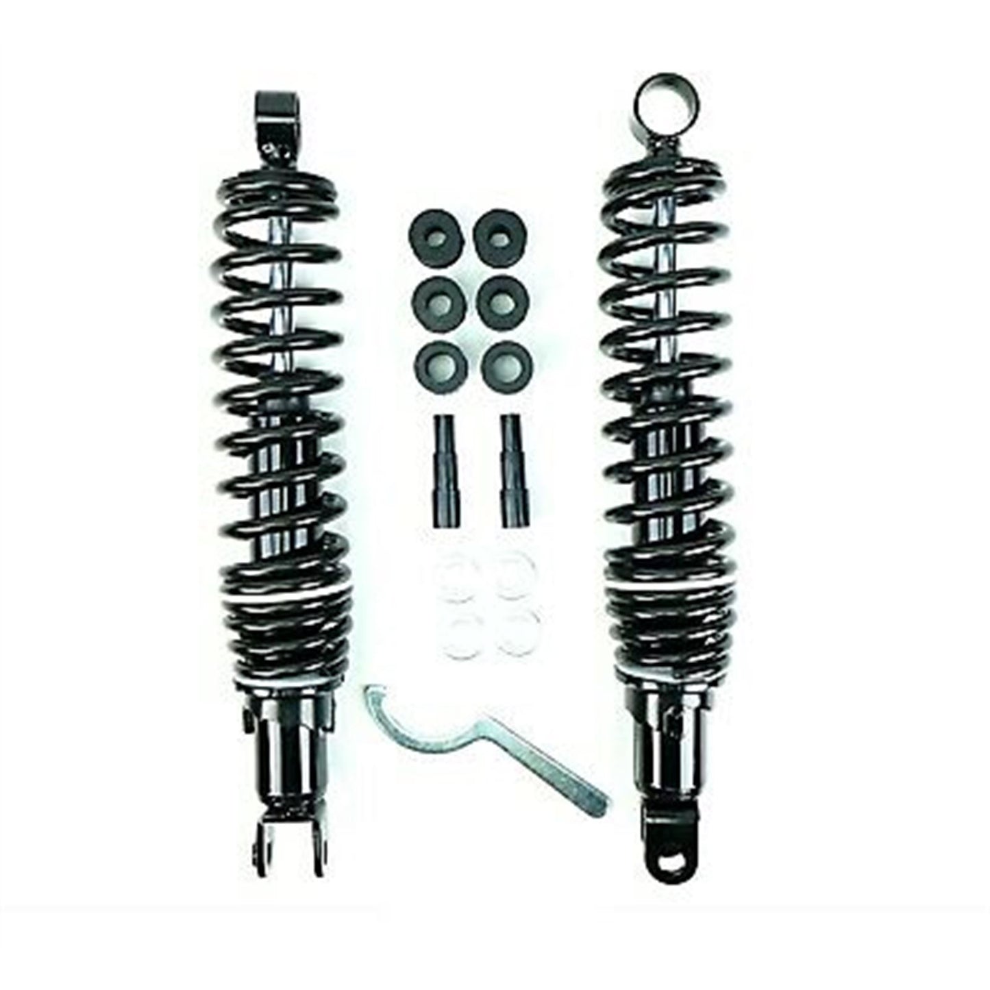 2FastMoto Black Shock Absorbers Eye to Clevis 335mm Dual Black Springs 06-36035B_636834