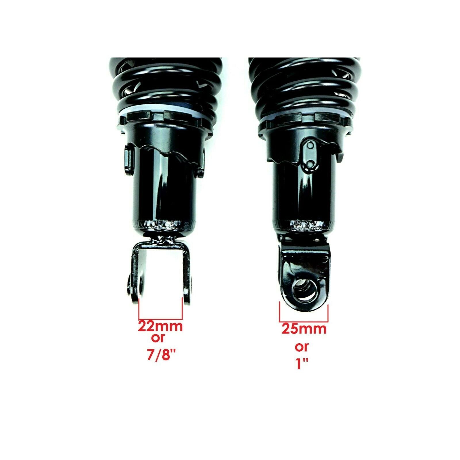 2FastMoto Black Shock Absorbers 335mm Eye to Clevis with Shroud for Honda Suzuki 06-3603B_636828