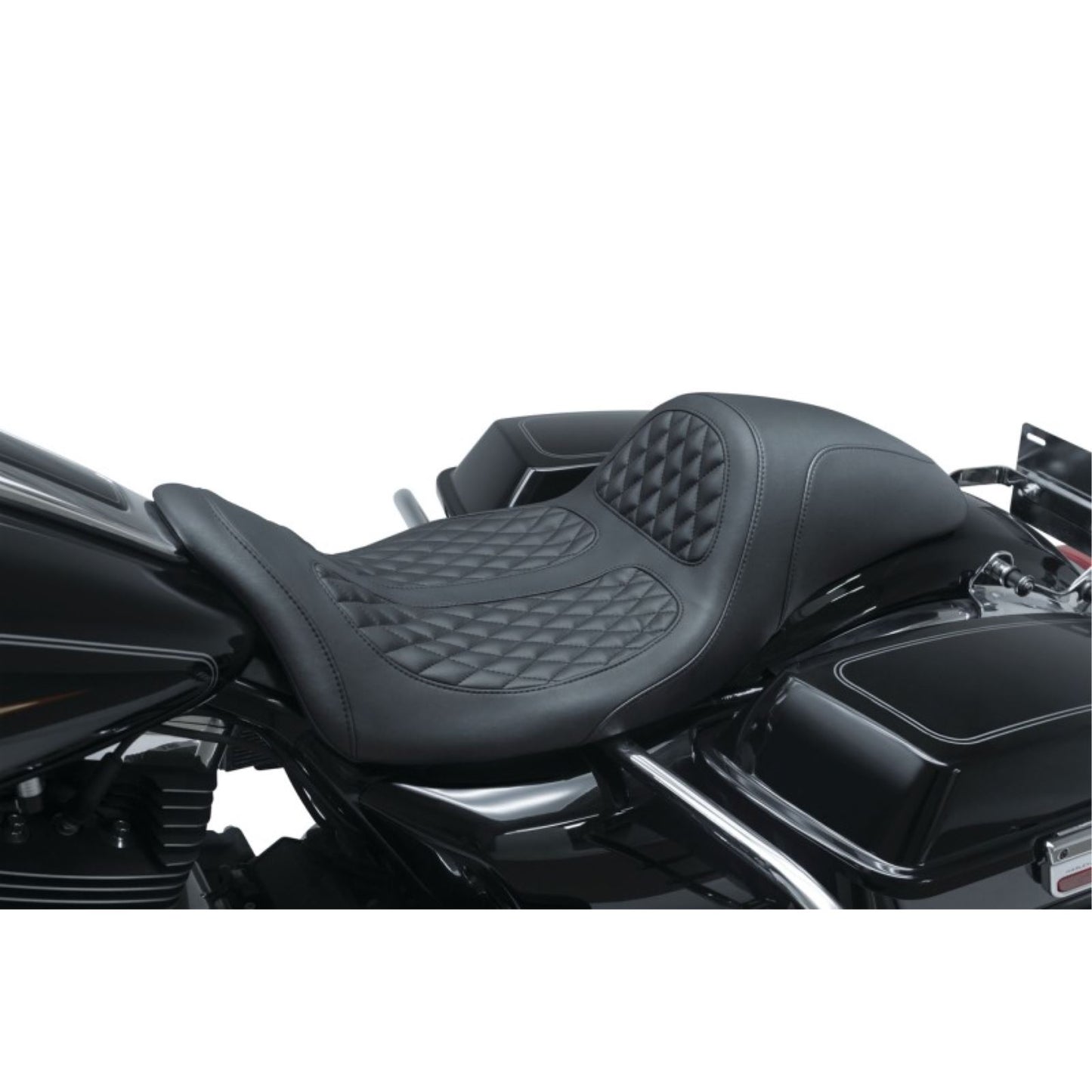 Mustang Motorcycle Products Signature Series Hightail Fastback One-Piece Seat for Harley-Davidson 75947_1674096