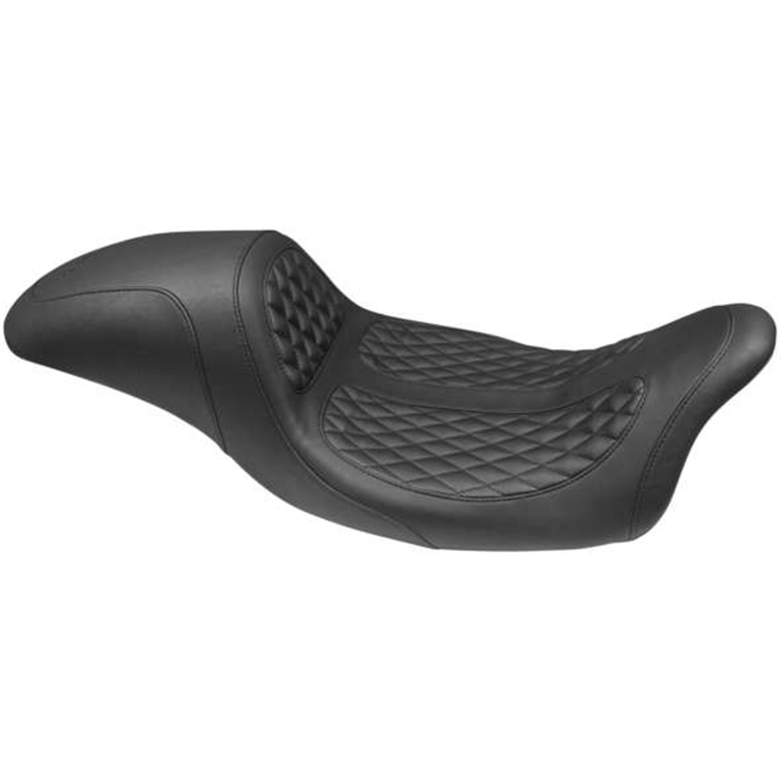 Mustang Motorcycle Products Signature Series Hightail Fastback One-Piece Seat for Harley-Davidson 75947_134965