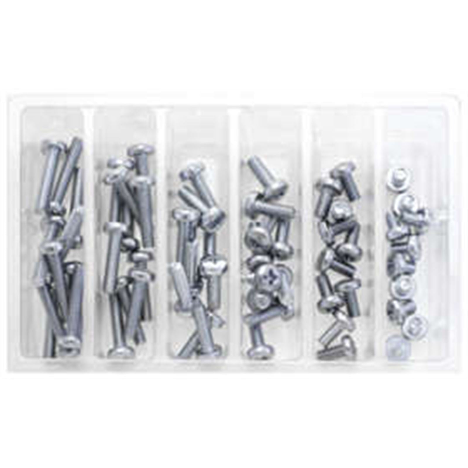 Bolt MC Hardware M6 Pan Head Phillips Assortment - 120-Piece Kit SV-M6PAN_135024