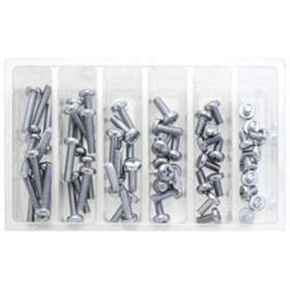 Bolt MC Hardware M6 Pan Head Phillips Assortment - 120-Piece Kit SV-M6PAN_135024