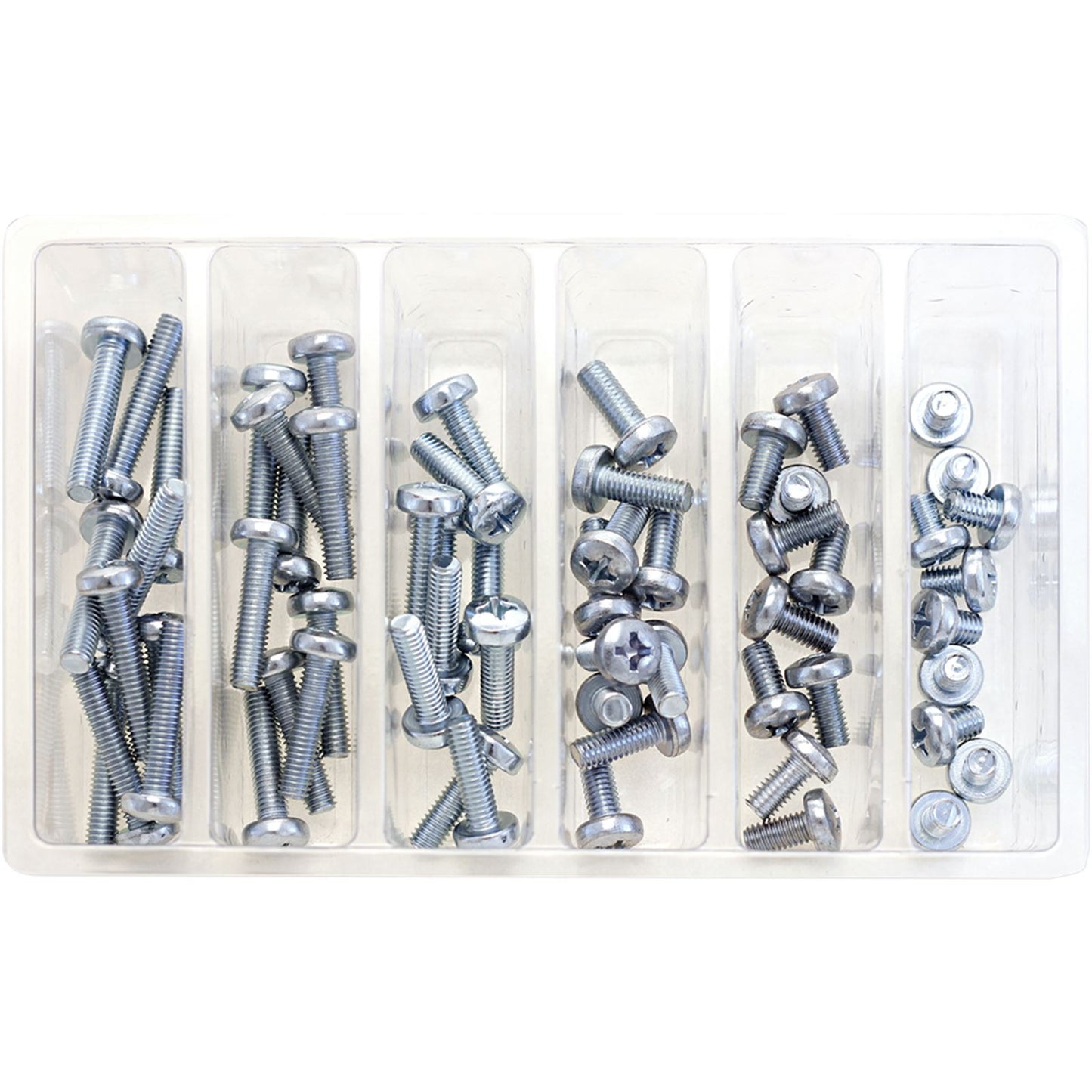 Bolt MC Hardware M6 Pan Head Phillips Assortment - 120-Piece Kit SV-M6PAN_354334