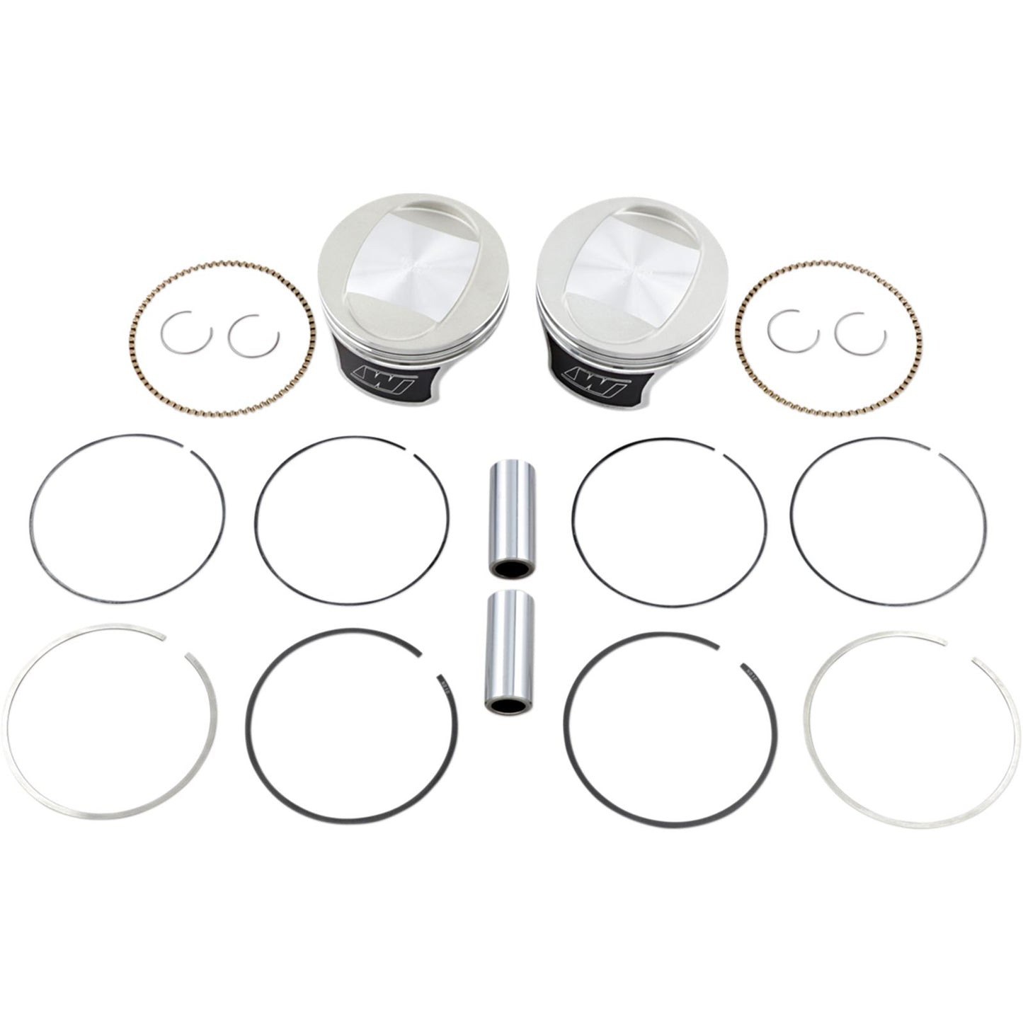 Wiseco - Powersports Tracker Piston Kit 88 To 95 4.000" Stroke 9.5:1 +.010 K0207P1_494613