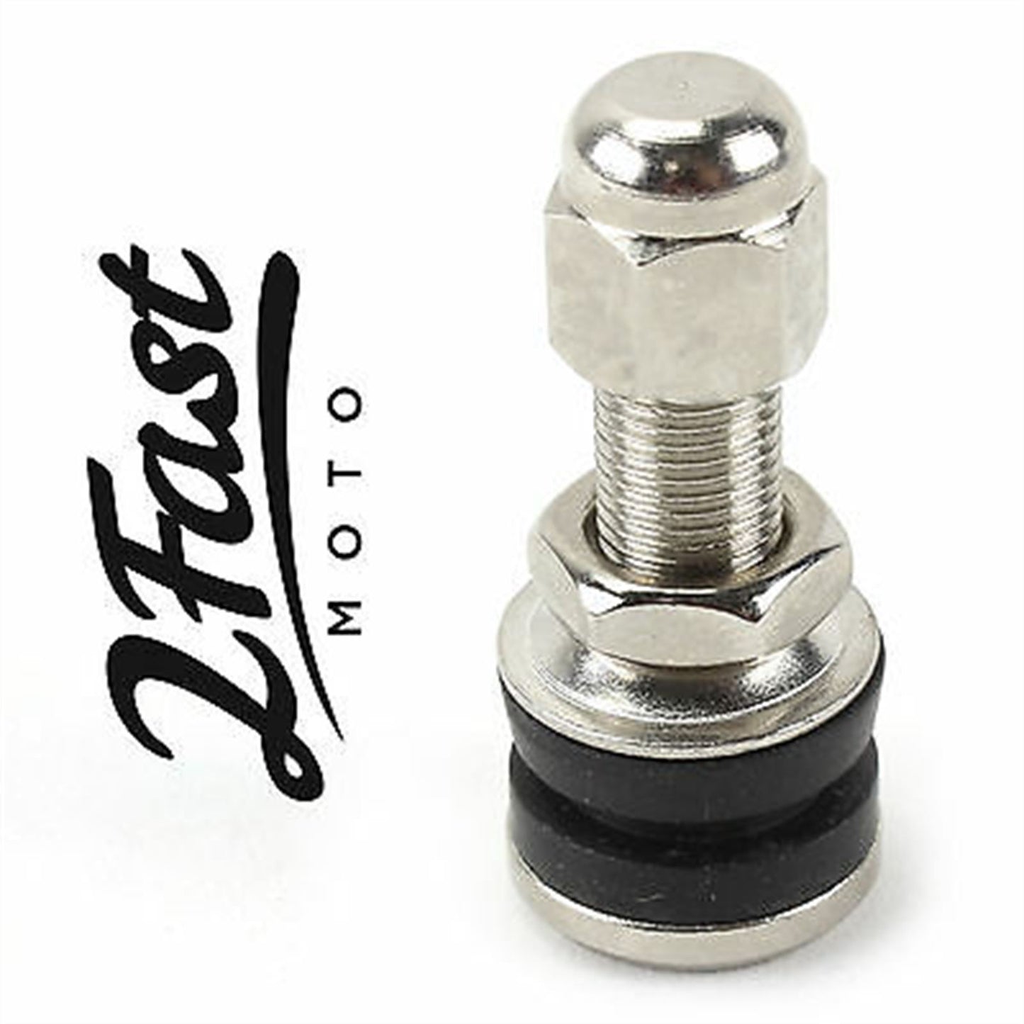 2FastMoto Chrome Tubeless Straight Valve Stem  Motorcycle Custom Street Sport Bike 151402_634189