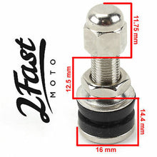 2FastMoto Chrome Tubeless Straight Valve Stem  Motorcycle Custom Street Sport Bike 151402_634188