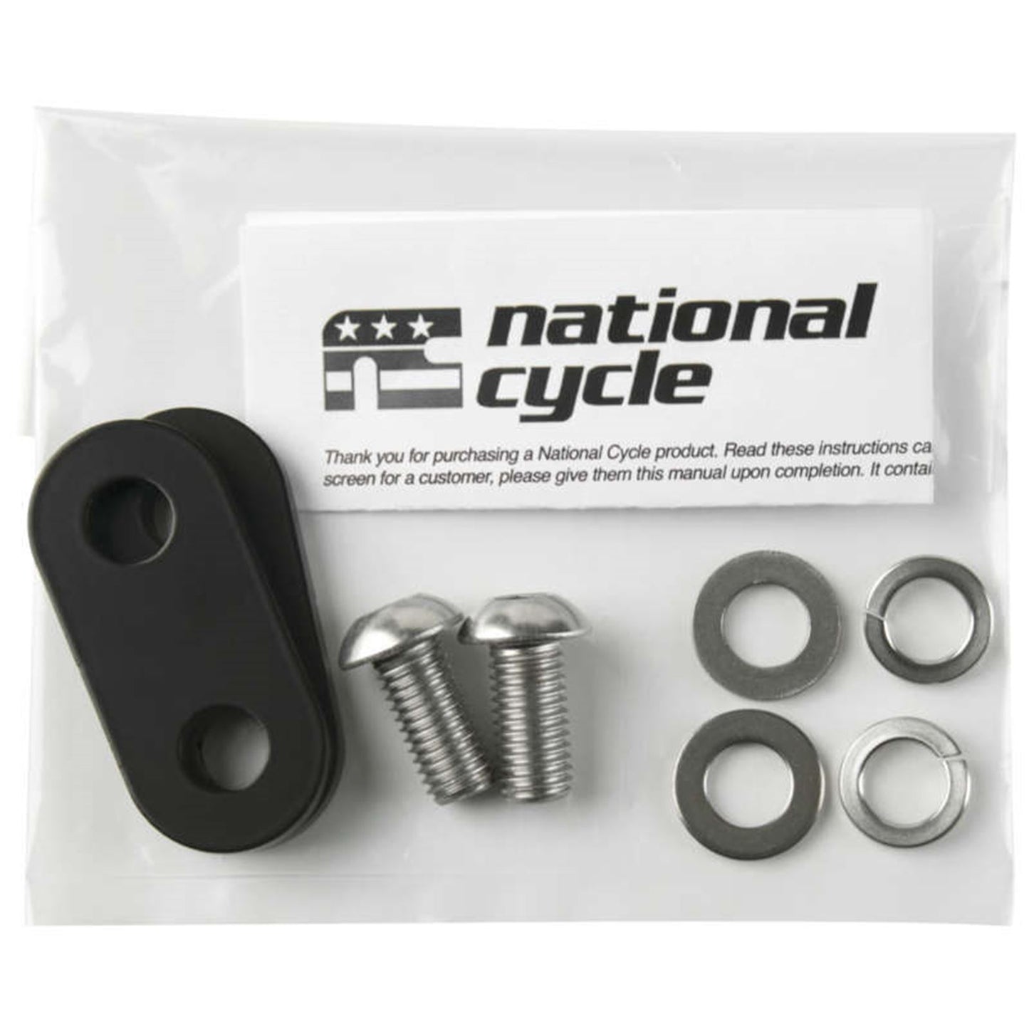 National Cycle Footrest Mount/Pair Black 38mm Comfort Bar GL1800 [MPN: BAG#4015-38MM]_135311
