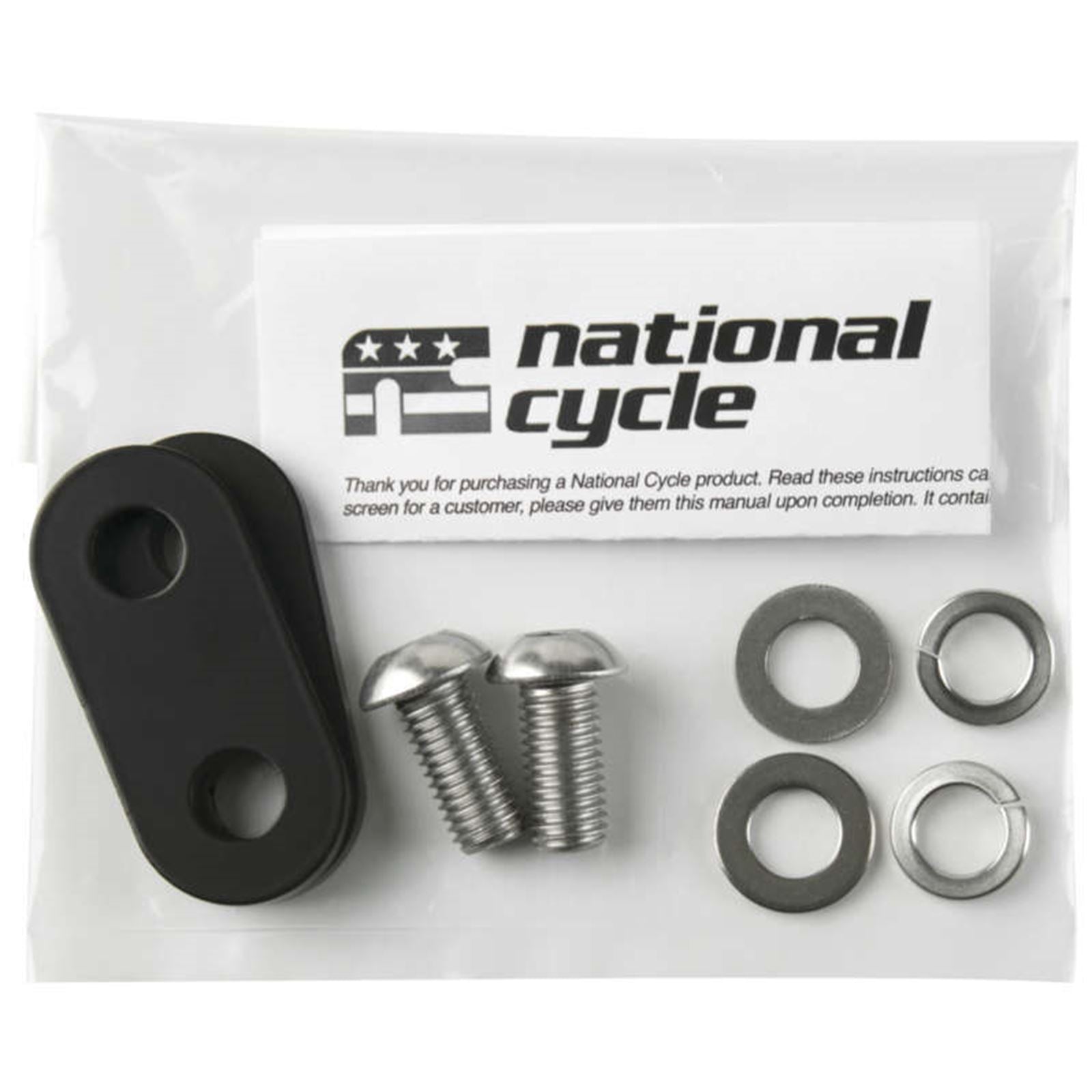 National Cycle Footrest Mount/Pair Black 38mm Comfort Bar GL1800 [MPN: BAG#4015-38MM]_135311