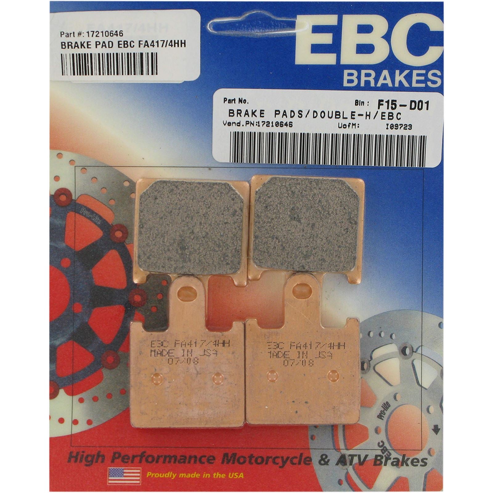 EBC Brakes Brake Pads FA417/4HH_378855