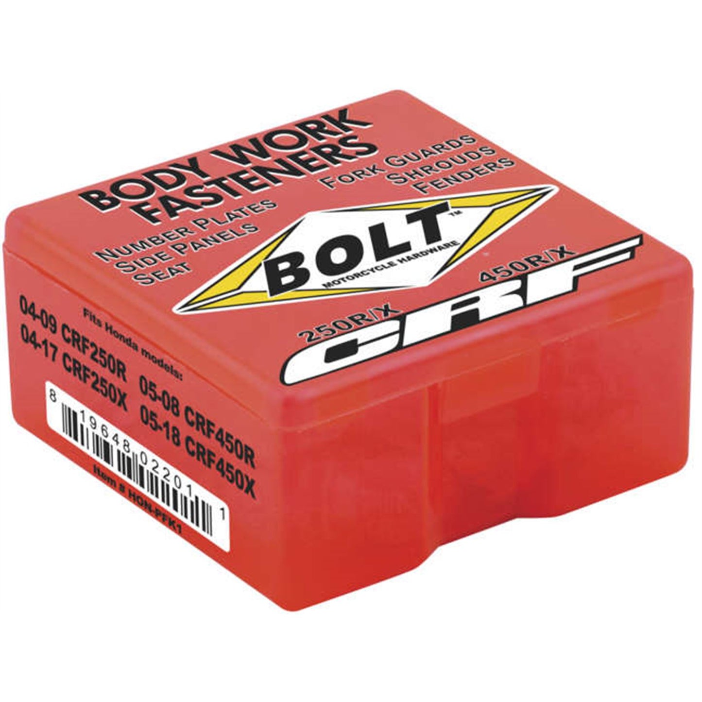 Bolt MC Hardware Full Plastic Fastener Kit for Honda HON-PFK1_135357