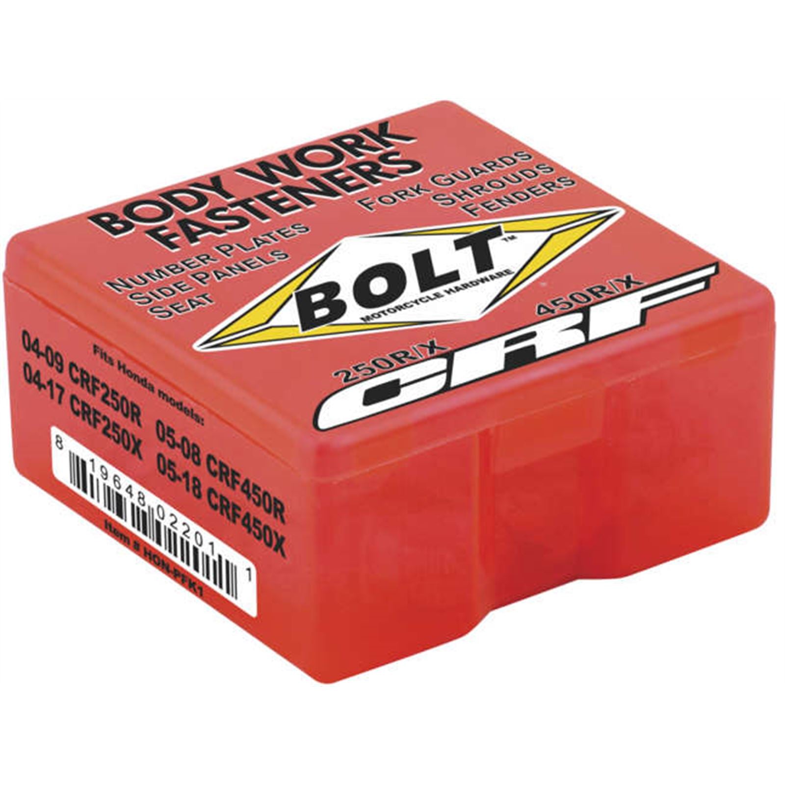 Bolt MC Hardware Full Plastic Fastener Kit for Honda HON-PFK1_135357