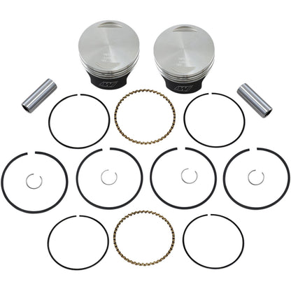 Wiseco - Powersports Tracker Piston Kit EVO Flat Big Twin 1340 8.5:1 Standard K0215PS_494630