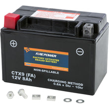 Fire Power Sealed Factory Activated Battery CTx9 CTX9-BS FA_135551