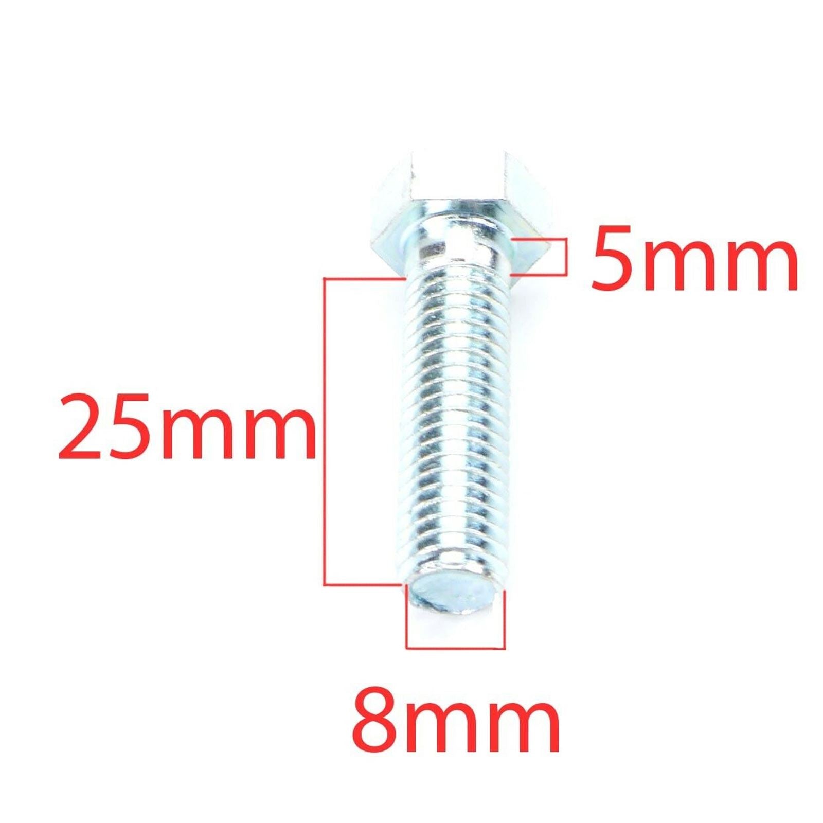2FastMoto Front Brake Rotor Disc Hex Bolt for Yamaha XS, XR - 6/Pack 90101-08312-00_667066