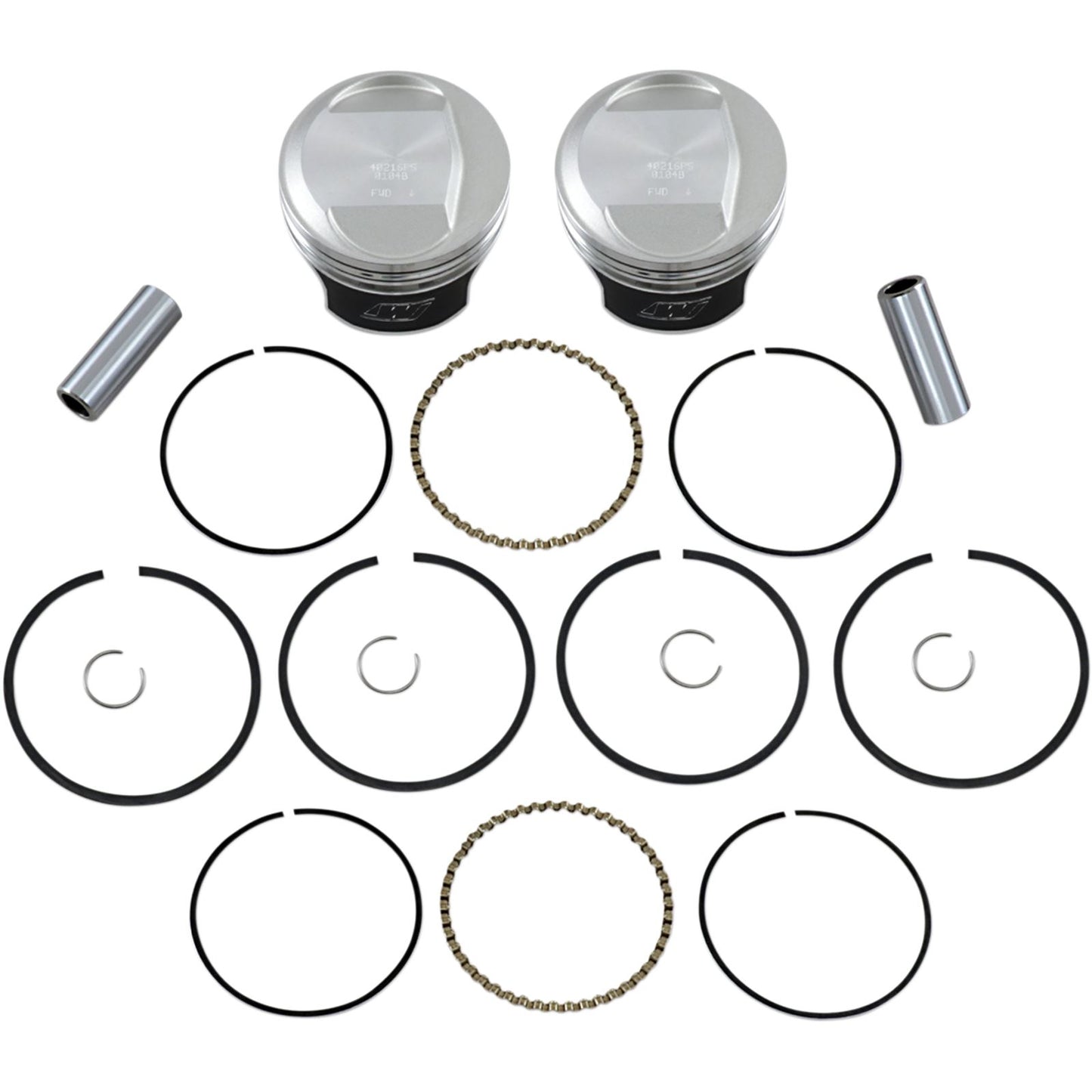 Wiseco - Powersports Tracker Piston Kit EVO Dome Big Twin 1340 10:1 Standard [MPN: K0216PS]_494635