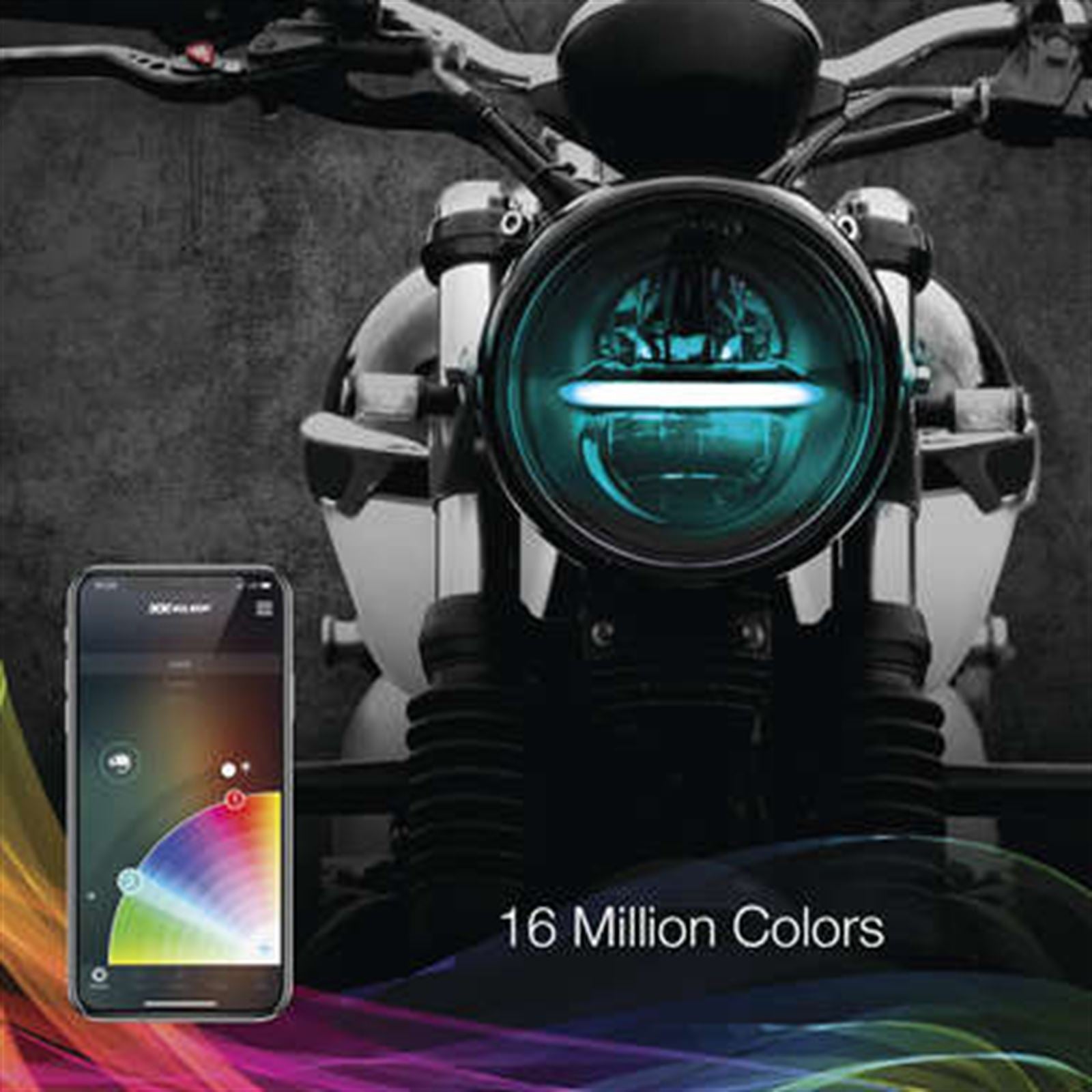 XKGlow 5.75" XKChrome Headlight - Chrome Bezel [MPN: XK-5IN-KIT-W]_982588