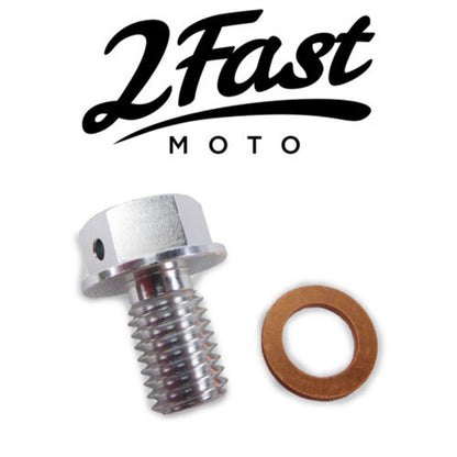 2FastMoto Magnetic Oil Drain Plug Bolt 10mm thread 25mm Length For Kawasaki 2fm-73-1607a-1_634230