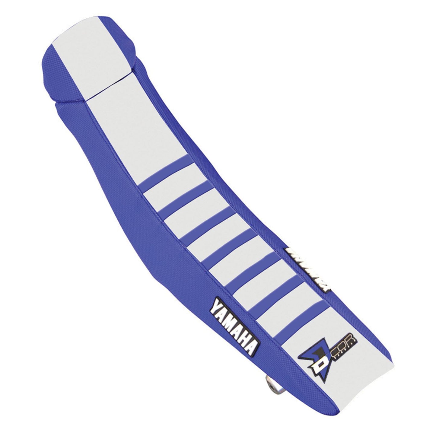 D'Cor Seat Cover Blue/White Blue Ribs YZF250/450 [MPN: 30-50-466]_135937